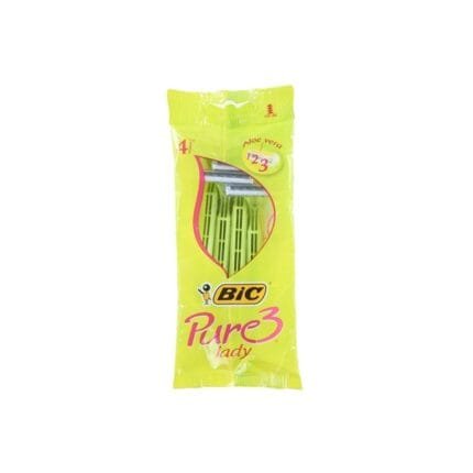 Bic Shaver Pure 3 Lady Razor Pack Of 4
