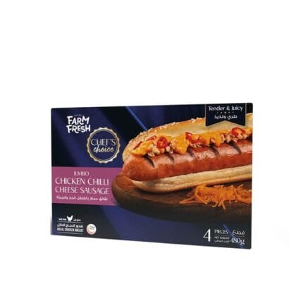 Chef'S Choice Jumbo Chicken Chilli Cheese Sausage 480g