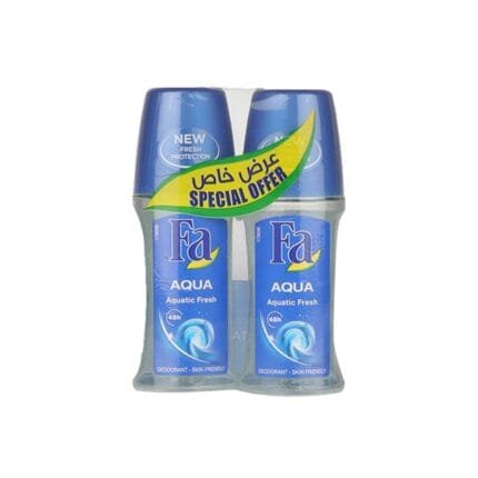 FA Sport Energizing Fresh Roll On Deodorant for Men 50ml Pack of 2