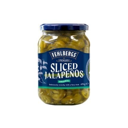 Fehlbergs Pickled JalapeÃ±os Crunchy 470g