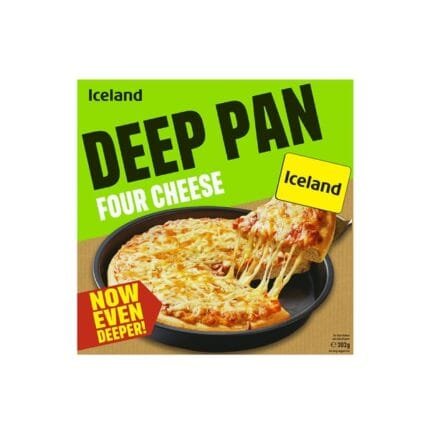 Iceland Deep Pan Four Cheese Pizza 382g