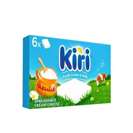 Kiri Spreadable Cream Cheese Squares 6 Portions 120g