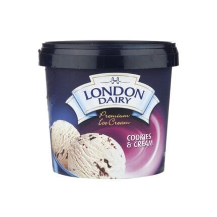 London Dairy Cookies N Cream Ice Cream 1ltr
