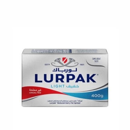 Lurpak Foil Butter Light Unsalted 400g