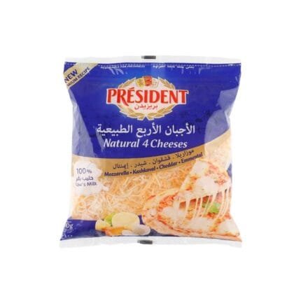 President Shredded 4 Cheeses 400G