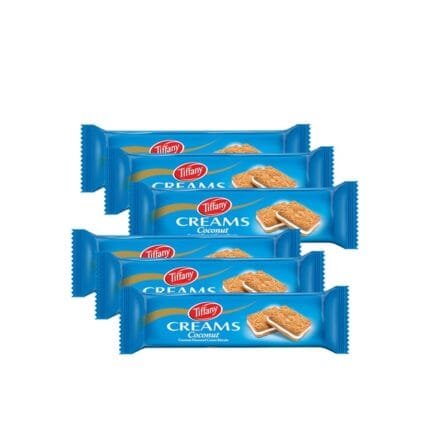 Tiffany Cream Biscuit Coconut 2X6X90g