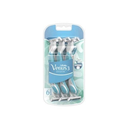 Venus Simply 3 Sensitive Women's Disposable Razors 6 Count