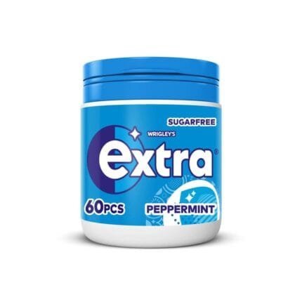 Wrigleys Extra Peppermint Sugar Free Bottle 60s